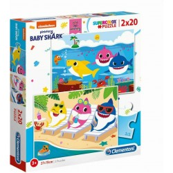 BABY SHARK PUZZLE 2x 20ΤΕΜ CLEMENTONI