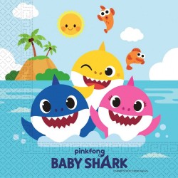 BABY SHARK  ΧΑΡΤΟΠΕΤΣΕΤΕΣ 20ΤΕΜ 