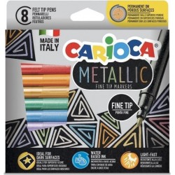 Carioca Μαρκαδόροι Metallic 8 χρώματα