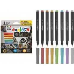 Carioca Μαρκαδόροι Metallic 8 χρώματα