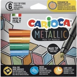 Carioca Μαρκαδόροι Metallic 6 χρώματα