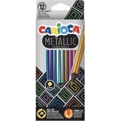 Carioca Metallic Ξυλομπογιές 12τμχ