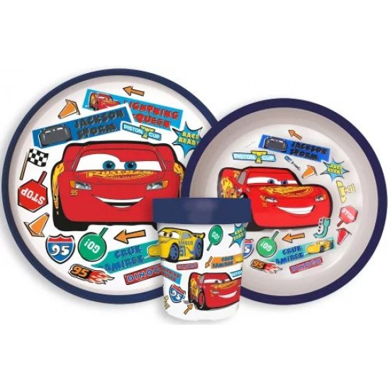 CARS ΣΕΤ ΦΑΓΗΤΟΥ NON SLIP BASE