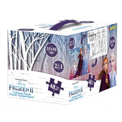 FROZEN II PUZZLE  ΧΡΩΜΑΤΙΣΜΟΥ ΚΥΒΟΣ 2 ΟΨΕΩΝ