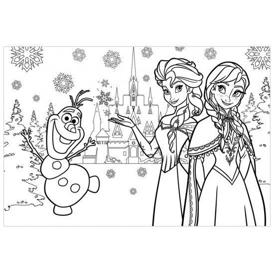 FROZEN PUZZLE 60pcs  ΧΡΩΜΑΤΙΣΜΟΥ 2 ΟΨΕΩΝ
