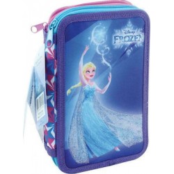 Σχολική Κασετίνα Frozen Spree Γεμάτη με 2 Θήκες Μπλε