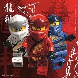 LEGO NINJAGO ΧΑΡΤΟΠΕΤΣΕΤΕΣ 20ΤΕΜ 