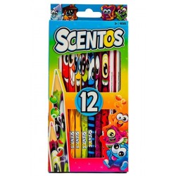 Ξυλομπογιές Scentos 12 Χρώματα 