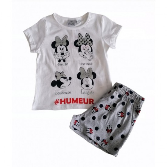 MINNIE ΠΥΤΖΑΜΑ ΚΟΝΤΟΜΑΝΙΚΗ (ΛΕΥΚΟ)