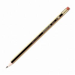 ΜΟΛΥΒΙ STAEDTLER NORIS 122-2HB ΡΙΓΕ ΓΟΜΑ 12τμχ 