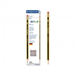 ΜΟΛΥΒΙ STAEDTLER NORIS 122-2HB ΡΙΓΕ ΓΟΜΑ 12τμχ 