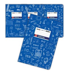 Τετράδιο Typotrust Special Doodles 17x25cm 50φ μπλε 