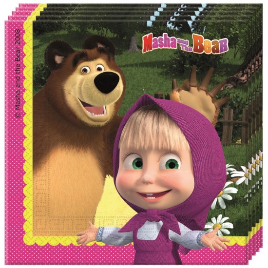 MASHA AND THE BEAR ΧΑΡΤΟΠΕΤΣΕΤΕΣ 20ΤΕΜ 