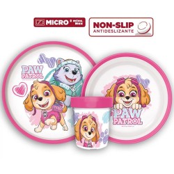 PAW PATROL ΚΟΡΙΤΣΙ ΣΕΤ ΦΑΓΗΤΟΥ  NON -SLIP BASE