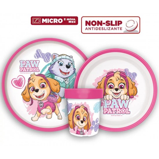 PAW PATROL ΚΟΡΙΤΣΙ ΣΕΤ ΦΑΓΗΤΟΥ  NON -SLIP BASE