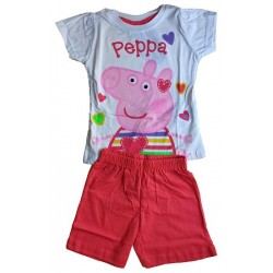 PEPPA ΠΥΤΖΑΜΑ ΚΟΝΤΟΜΑΝΙΚΗ (ΡΟΖ-ΛΕΥΚΟ)