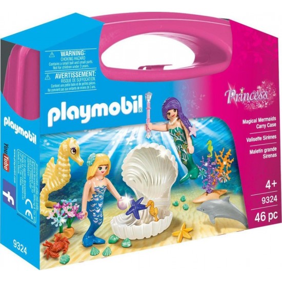  Playmobil Princess Βαλιτσάκι Γοργόνες με Κοχύλι 9324