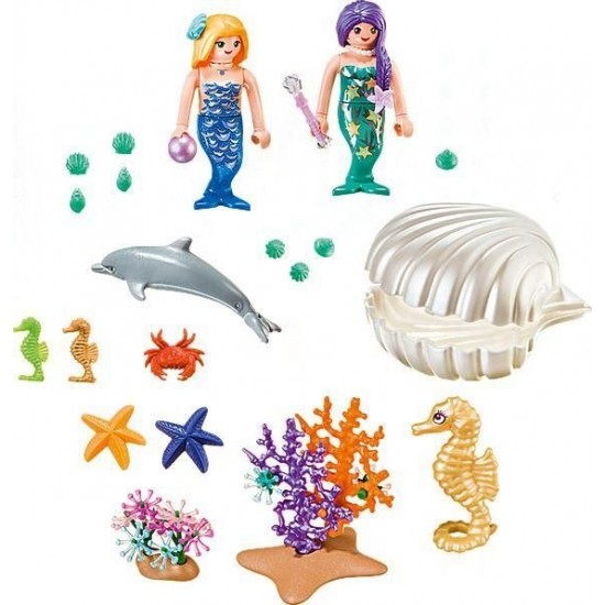  Playmobil Princess Βαλιτσάκι Γοργόνες με Κοχύλι 9324