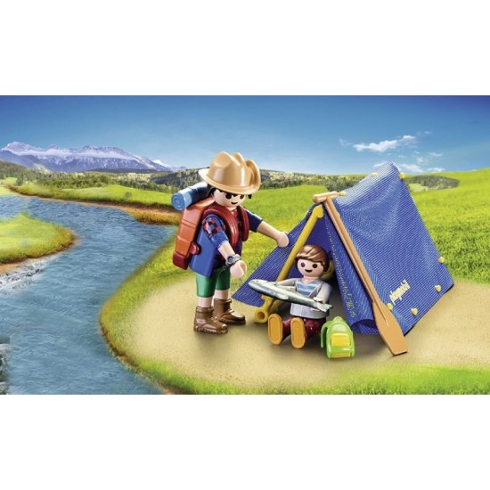  Playmobil Βαλιτσάκι Family Fun Camping Adventure Carry Case 