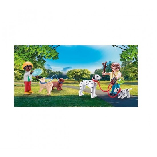  Playmobil City Life Βαλιτσάκι Βόλτα με Σκυλάκια (70530)