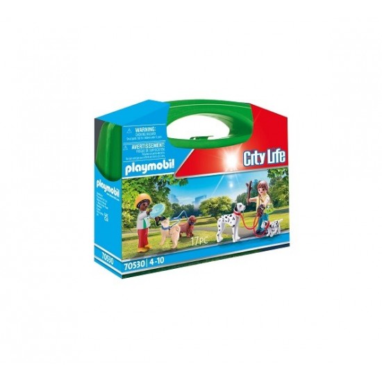  Playmobil City Life Βαλιτσάκι Βόλτα με Σκυλάκια (70530)