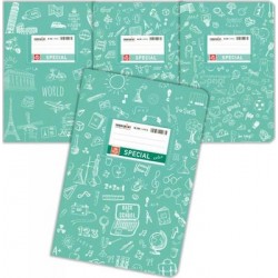 Τετράδιο Typotrust Special Doodles 17x25cm 50φ βεραμάν ​