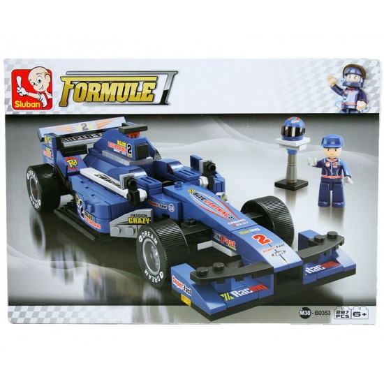 SLUBAN F1 RACING CAR BLUE