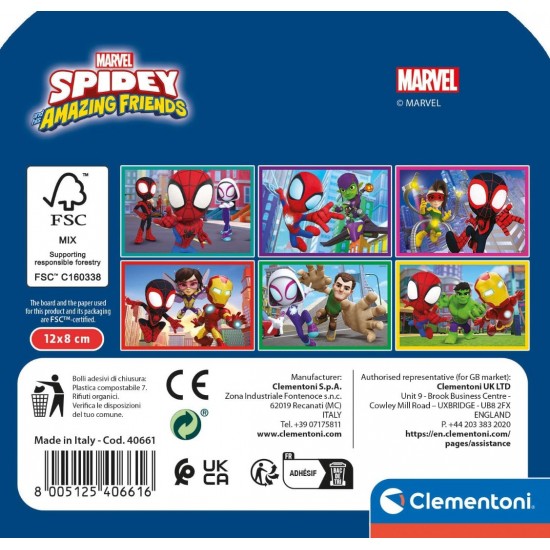 SPIDEY PUZZLE CLEMENTONI 6 ΚΥΒΟΙ