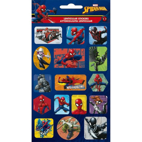 SPIDERMAN ΑΥΤΟΚΟΛΛΗΤΑ LENTICULAR
