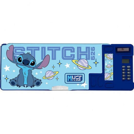 Κασετίνα Disney Stitch Blue Must Team με Μαγνητικό Κούμπωμα 26x9x3,2 εκ.